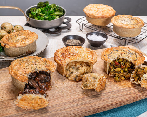 Award Winning Mixed Vegetarian & Vegan Pies Selection - Yorkshire Handmade Pies