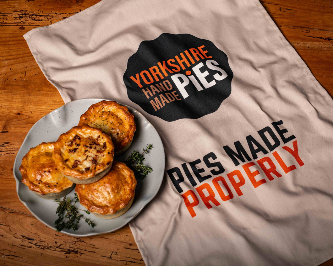 Yorkshire Handmade Pies Tea Towel